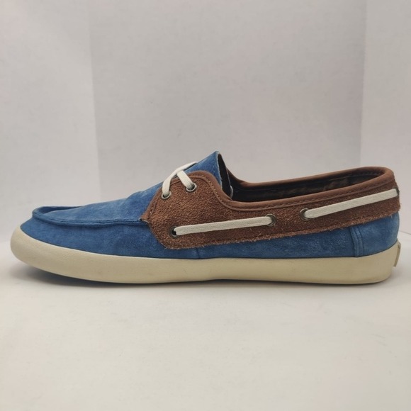 VANS Chauffeur 2.0 Boat Shoes Suede Two Tone Men's 7.5 Preppy Nautical Surf Line - Picture 7 of 14
